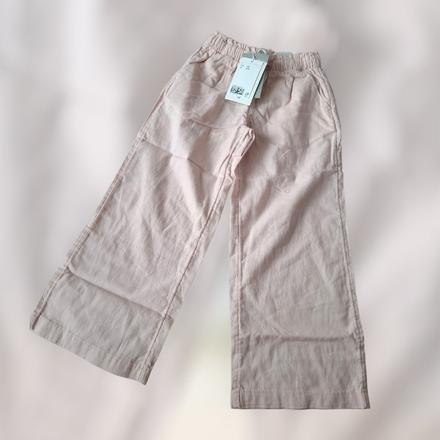 Nohavice z ľanovej zmesi, h&m,122