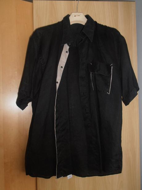 Pánska košela čierna pierre gardin č.xl, pierre cardin,xl
