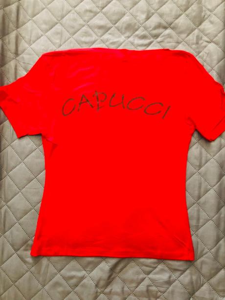 Tričko capucci červené, s