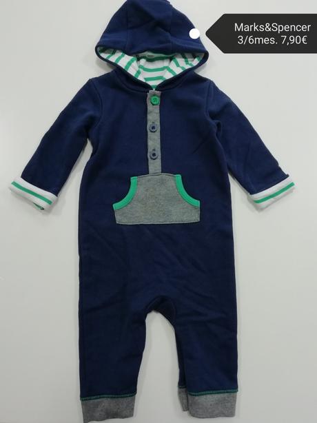 Overal teplákový dupačky, marks & spencer,68