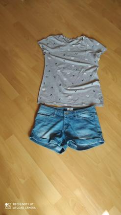 Kraťasy +tričko v.38, vero moda,38