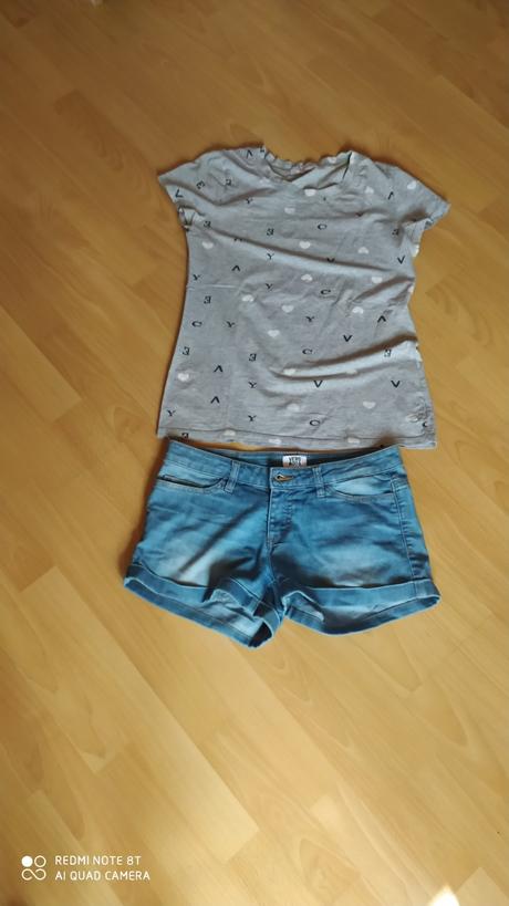 Kraťasy +tričko v.38, vero moda,38