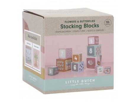 Little dutch kocky komín 10 ks kvety a motýle, 