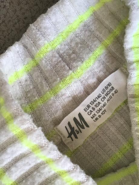 Teplý polorolák 134/140, h&m,134