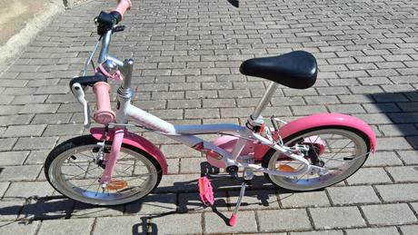 Btwin 16-palcový dievčenský bicykel, 16