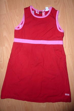 H&m červené šaty, v. 128/6-8r., h&m,128