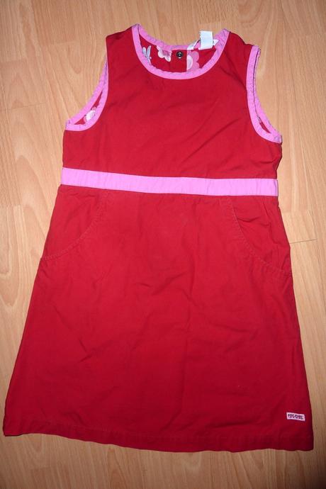 H&m červené šaty, v. 128/6-8r., h&m,128
