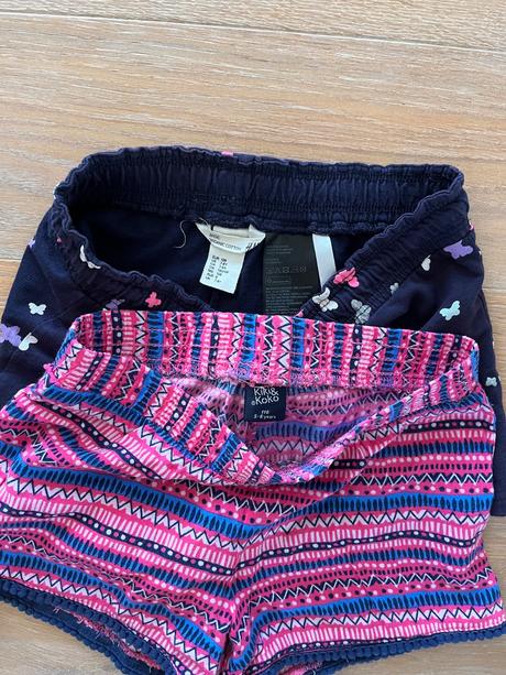 Šortky 2ks, 122/138, h&m,122