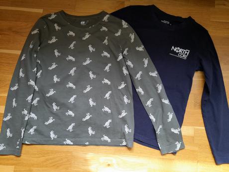 2x tričko, h&m,134