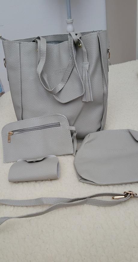 Šedá súprava tašiek, 