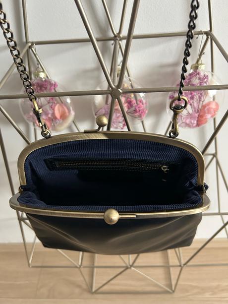 Kabelka čierna koža, 