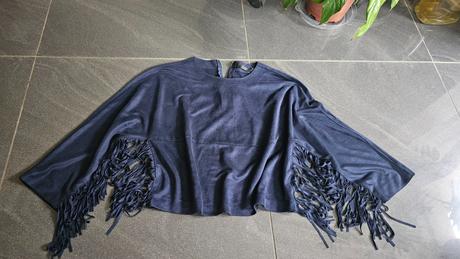 Semiš blúzka so strapcami, triasňami. western štyl, zara,s