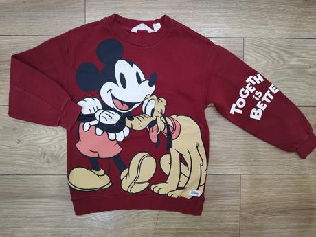 Mikina mickey mouse, 134/140, h&m,134