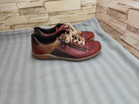 Rieker - remonte 39 - dámske kožené bordové topánk, rieker,39