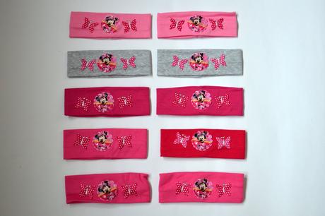 Úžasné bavlnené čelenky minnie,