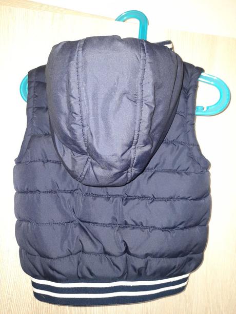 Jesenná vesta tmavomodrá 2-3 r., f&f,104