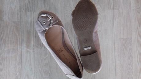 Kozene balerinky 100perc. stav, deichmann,36