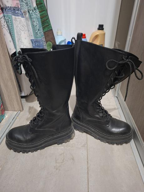 Vysoké topánky, zara,39