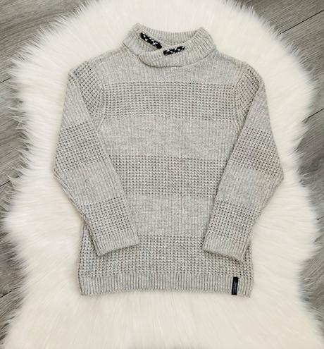 Zara svetrík s prekladaným golierom 116, zara,116