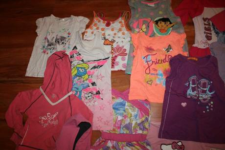 Divčenské oblečenie balik velkost 110/116, 104–116