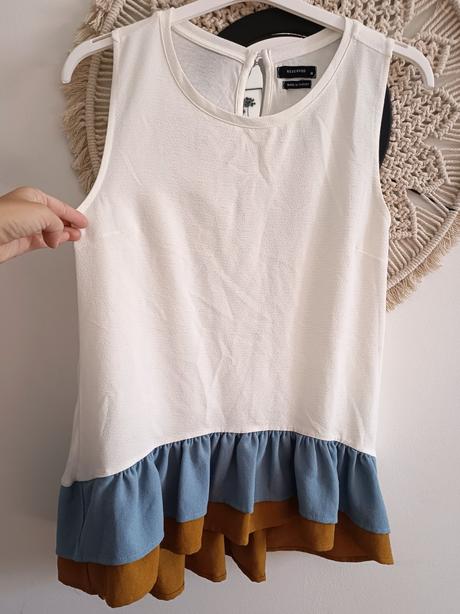 Predĺžená blúzka bez rukávov reserved, reserved,m