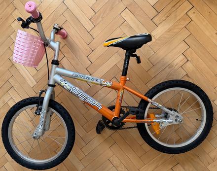 Dievčenský detský bicykel dema drobec 16"za 30, dema,16