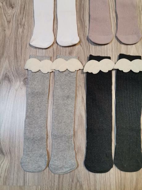 Dievčenské podkolienky s krídlami - 2 veľkosti, 