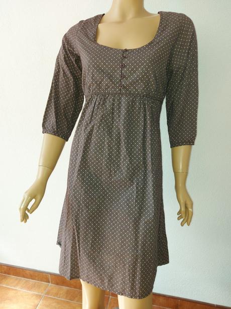 Hnede šaty na leto, s