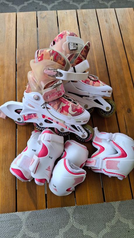 Detské inline korčule truly mission 9.1 + chrániče, 30