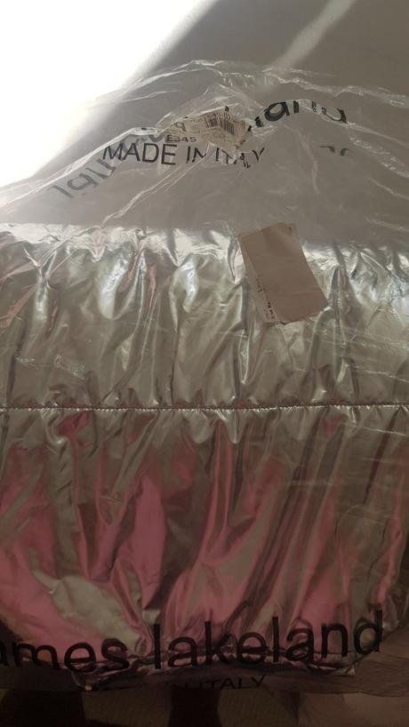 Strieborná zimná bunda lux, 40 / 42 / l / m