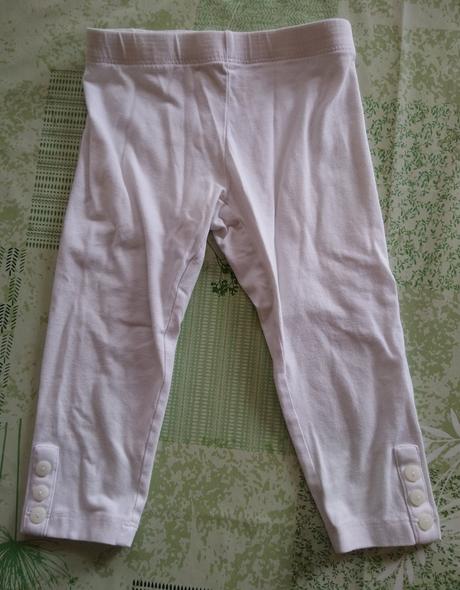 Dievčenské biele 3/4 legíny, blu kids, 98-104 cm, 104