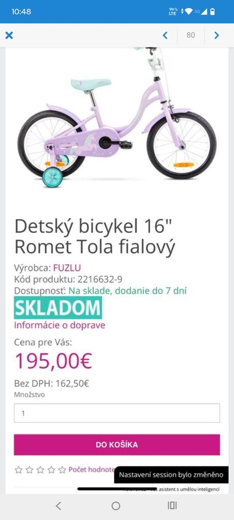 Dievcensky bicykel 16, 16