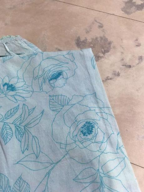 Batistové 7/8 pyžamkové nohavice, l