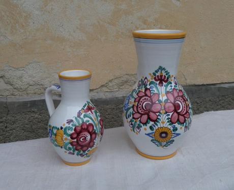 Krčah - 2ks modranská keramika, 