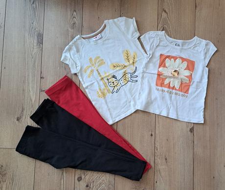 Set tričká a legínky, c&a,98