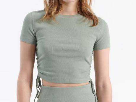 Crop top so šnúrkami na bokoch, house,xs