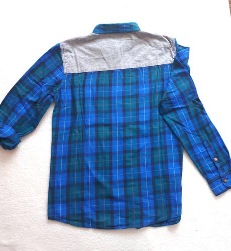 Kockovaná košeľa s rolovacím rukávom, reserved,164