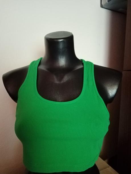 Crop top tielko, l