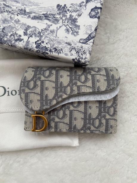 Dior saddle bloom card holder, dior