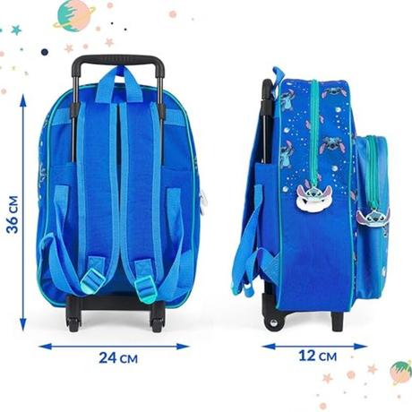 Detský batoh na kolieskach perletti lilo & stitch, 