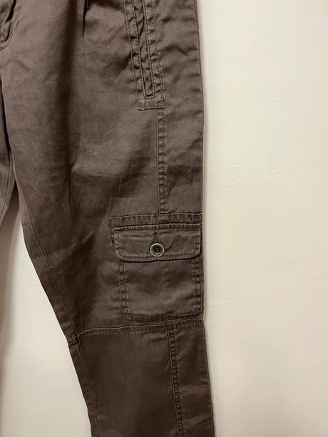 Ľanovobavlnené cargo nohavice calvin klein jeans, calvin klein,30