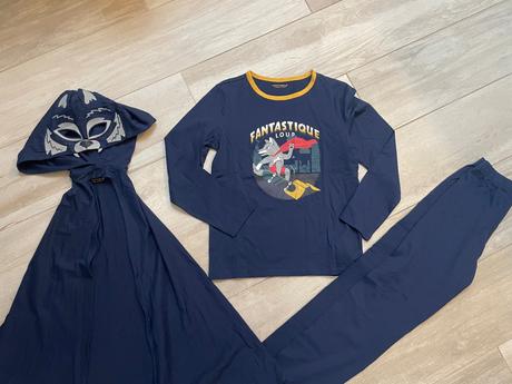 Tenké bavlnené pyžamko s maskou, sergent major,134 / 140