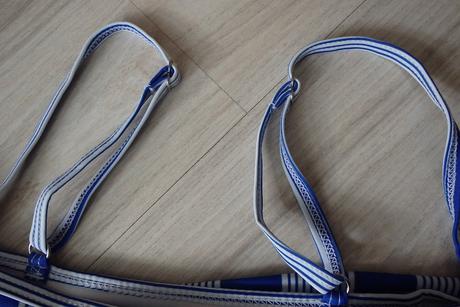 Modro biele plavky s volánikmi shein, v. xl/xxl, xl