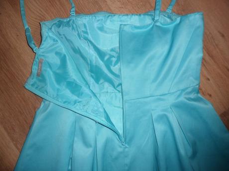 Tyrkysové šaty, orsay,40