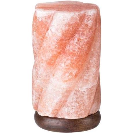 Soľná lampa 3100 g podstavec z akáciového dreva, 