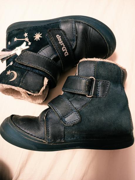 Zimné topánky dd step svietiace v tme, vd 19 cm, d.d.step,30