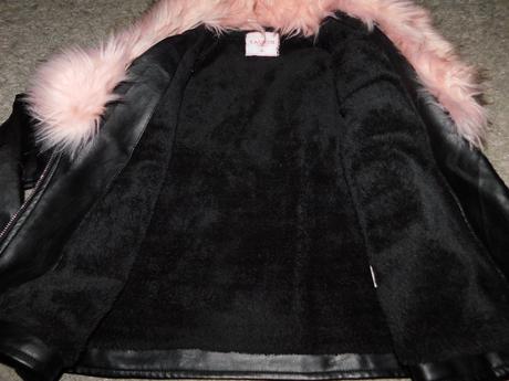 Kožená bunda - oteplena 158-164, 158