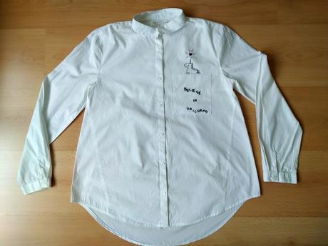 Predĺžená košeľa, zara,158