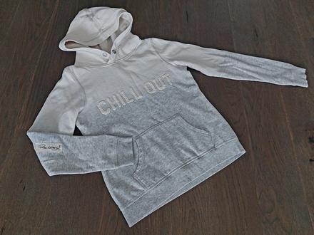 Krasna stylova mikina hm chill out do 150cm, h&m,152