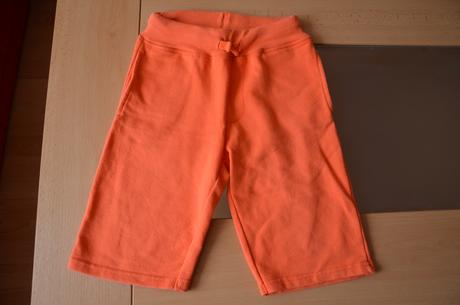 Kraťasy oranžové - teplákové, dopodopo,128